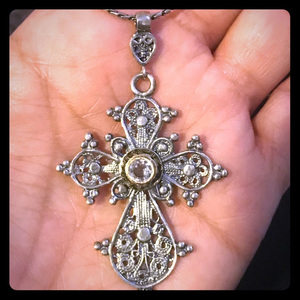 Silver Celtic cross. Brand new never been worn.